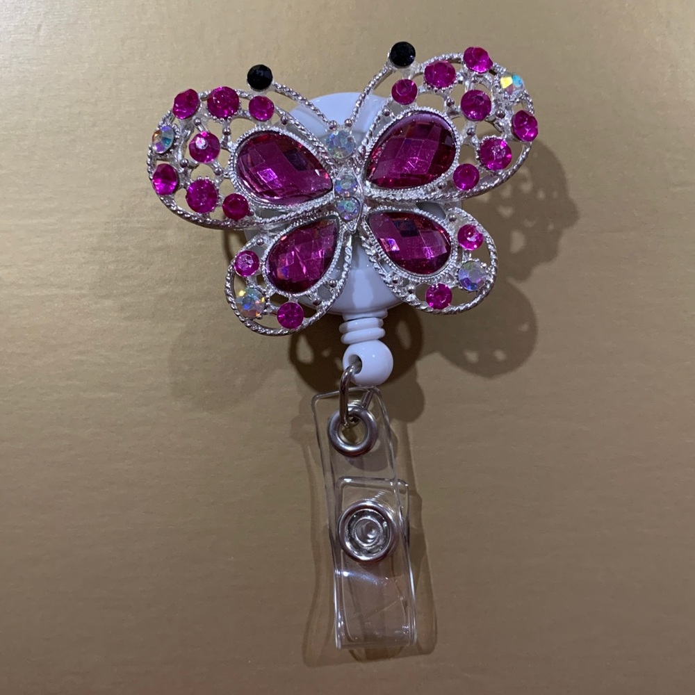 Butterfly ID Badge Reel
